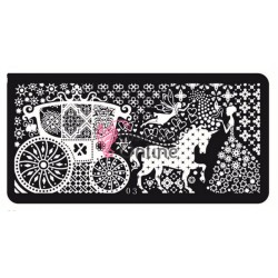 Matrita de Unghii din metal dreptunghiulara 6x12cm Tian Xin 003